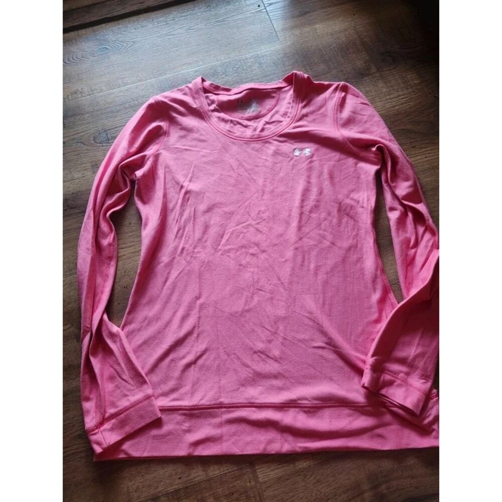 Under Armour Pink Long Sleeve Crewneck Athletic Top Women's Size XL